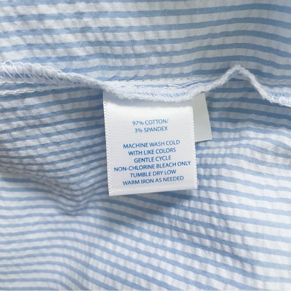 NWOT Southern Tide Kasey Seersucker Tunic Popover Quarter Button Front Size M - Picture 6 of 6